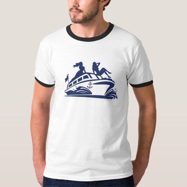 Camiseta Los barcos n azadonan el logotipo (Anverso)