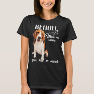 Camiseta Los Beagles Me Hacen Feliz De Que No Tanto Perro.