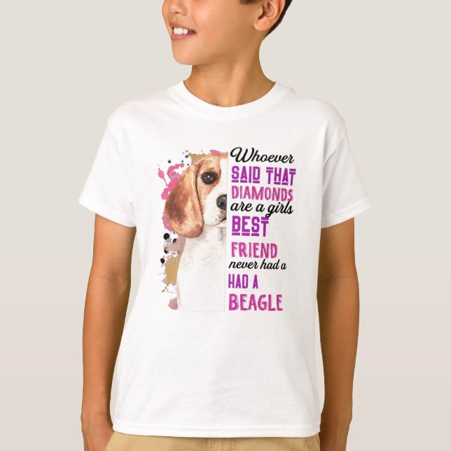 Camiseta Los Beagles Son Las Chicas Mejor Amiga De Las Muje (Anverso)
