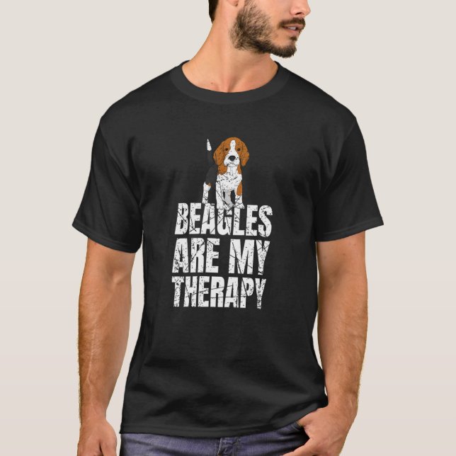 Camiseta Los Beagles Son Mi Perro Terapéutico (Anverso)