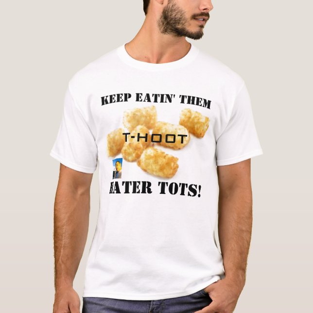 Camiseta los bebés del tater, cubierta del pitido pequeña, (Anverso)