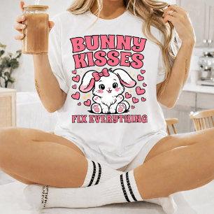 Camiseta Los besos de conejito arreglan todo - Diseño de co
