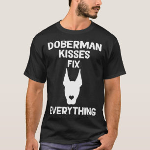 Camiseta Los besos de Doberman lo arreglan todo Dobie Mamá