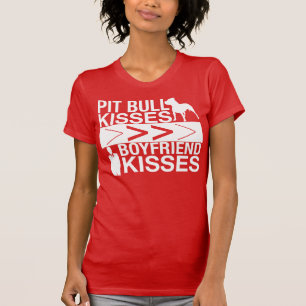 Camiseta Los besos del pitbull son mayores que besos del