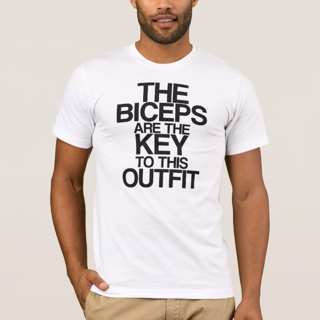 Camiseta Los bíceps son la llave a este equipo (Anverso)