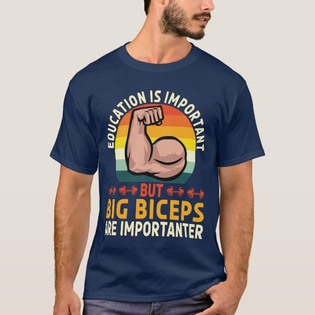 Camiseta Los Big Biceps son importantes amantes de los gimn (Anverso)