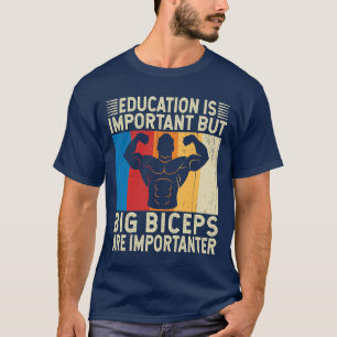 Camiseta Los Big Biceps son importantes como el gimnasio di