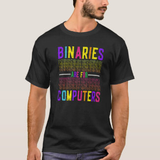 Camiseta Los binarios son para lesbianas gays bisexuales Pr