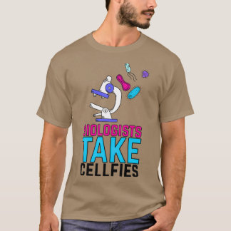 Camiseta Los biólogos toman celulares 3