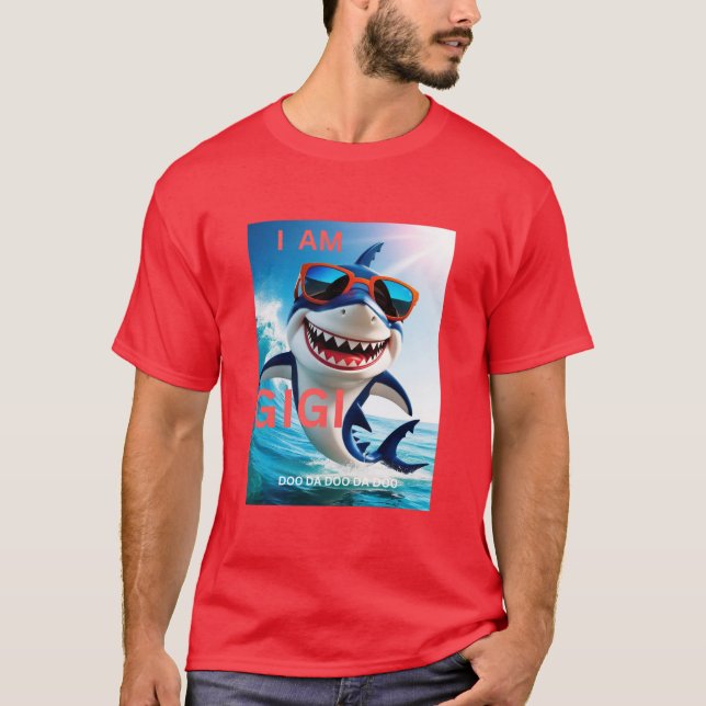 Camiseta los bisabuelos son gigi de ataque de tiburón (Anverso)