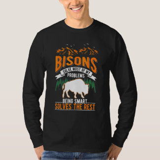 Camiseta Los Bisones Resuelven La Mayoría De Mis Problemas