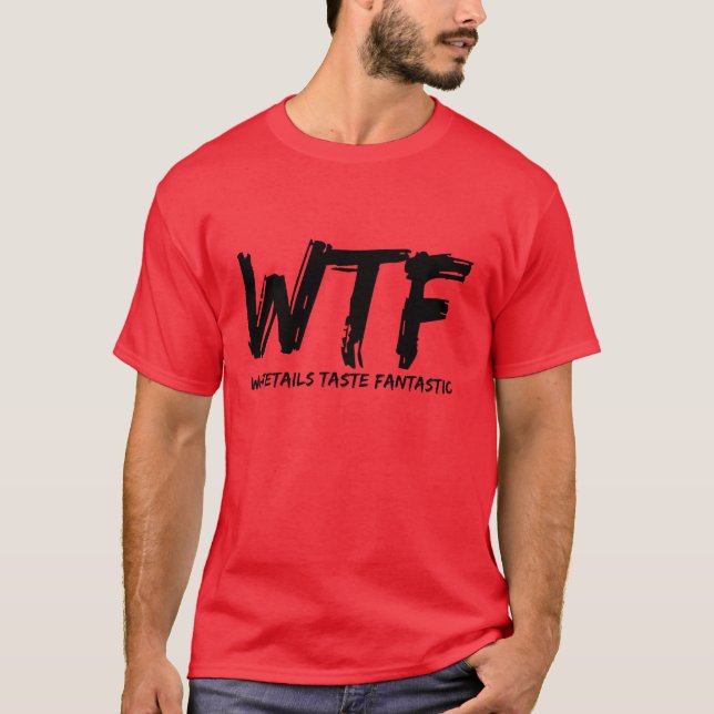 Camiseta Los blancos del WTF de los hombres degustan la fan (Anverso)