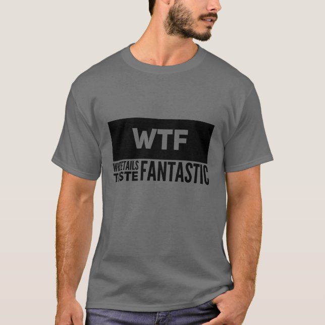 Camiseta Los blancos del WTF de los hombres degustan la fan (Anverso)