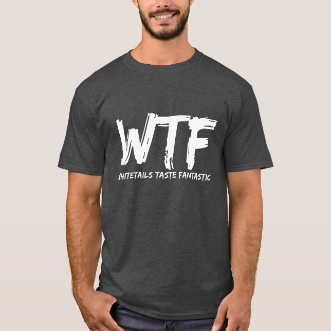 Camiseta Los blancos del WTF de los hombres degustan la fan (Anverso)