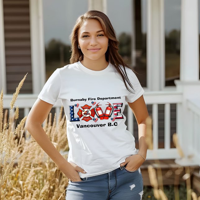 Camiseta Los bomberos de Burnaby aman a su comunidad (Subido por el creador)