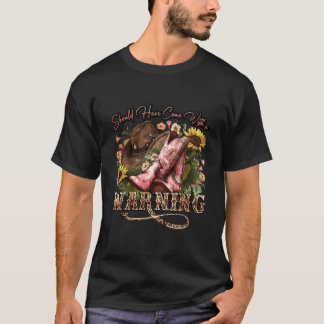 Camiseta Los Boots De Cowgirl De Girasol Deberían Haber Ven