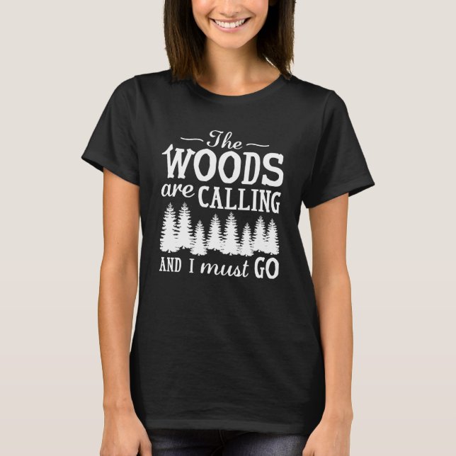 Camiseta Los bosques están llamando (Anverso)