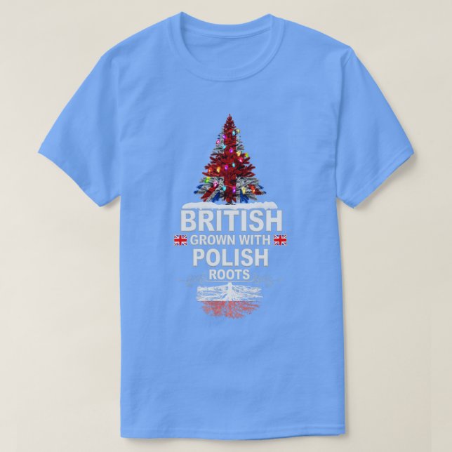 Camiseta Los británicos crecen con el regalo de raíces pola (Diseño del anverso)