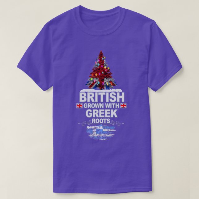 Camiseta Los británicos crecen con el regalo griego para lo (Diseño del anverso)