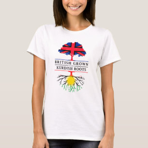 Camiseta Los británicos crecen con raíces kurdas -Kurdistán