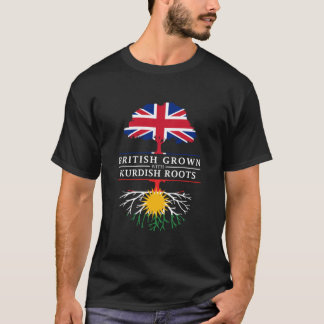 Camiseta Los británicos crecen con    raíces kurdasEl desig