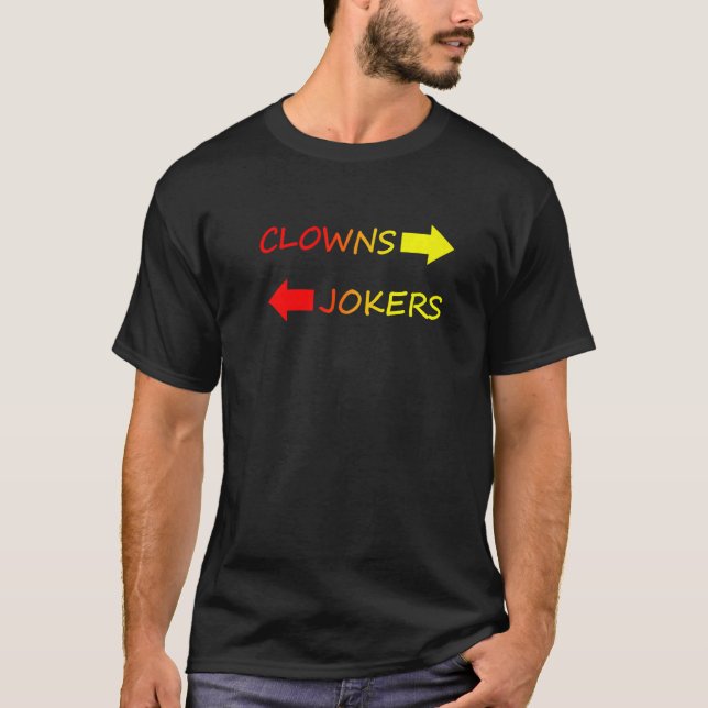 Camiseta Los Bromistas A La Izquierda Caen A La Derecha (Anverso)