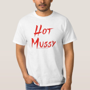 Camiseta Los bruscos de texto rojo intenso y agudo de Slipp