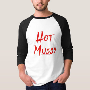 Camiseta Los bruscos de texto rojo intenso y agudo de Slipp