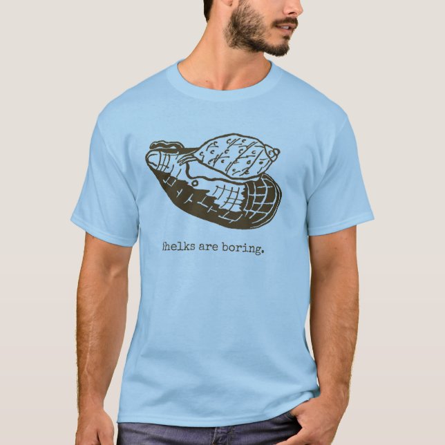 Camiseta Los bucinos son hombres aburridos azules (Anverso)