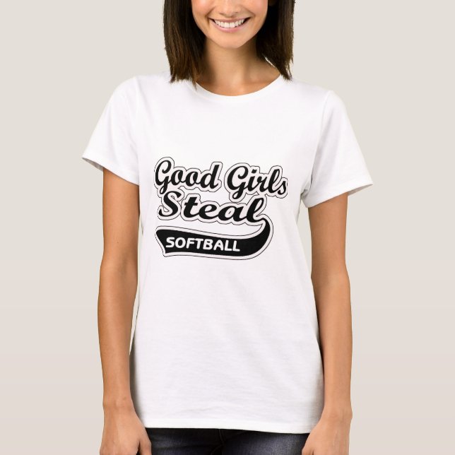 Camiseta Los buenos chicas roban (el negro) (Anverso)
