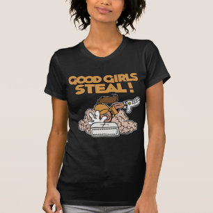 Camiseta Los buenos chicas roban, oro