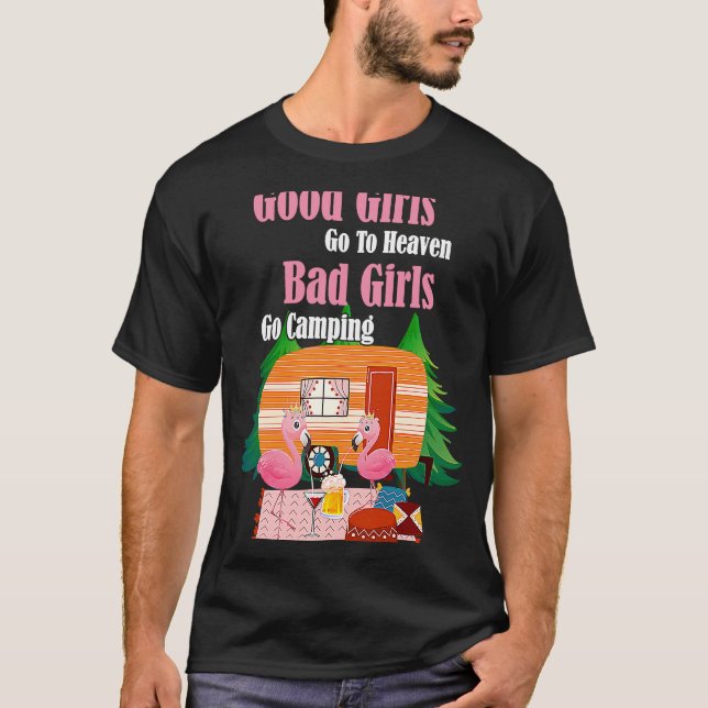 Camiseta Los Buenos Chicas Van Al Cielo, Los Malos Chicas V (Anverso)