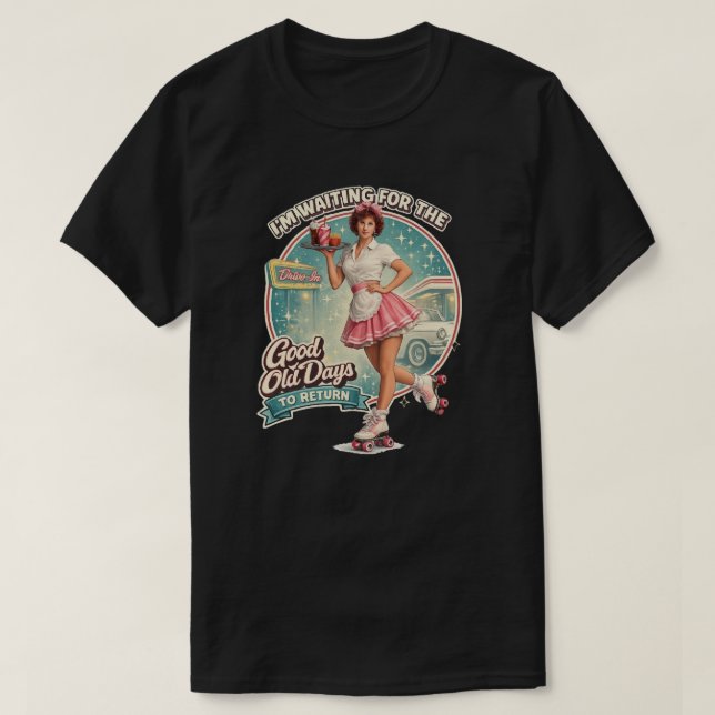 Camiseta Los buenos viejos tiempos (Diseño del anverso)