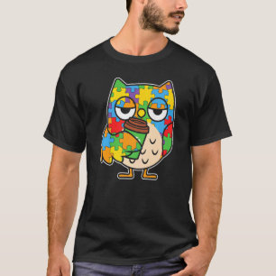Camiseta Los búhos aman el rompecabezas de diseño gráfico C