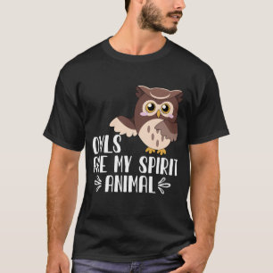 Camiseta Los búhos son mi animal espiritual