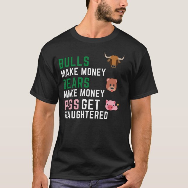 Camiseta Los Bulls Ganan Dinero Los Osos Ganan Dinero Los C (Anverso)