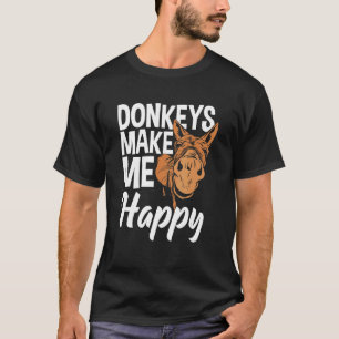 Camiseta Los burros me hacen feliz Donkey