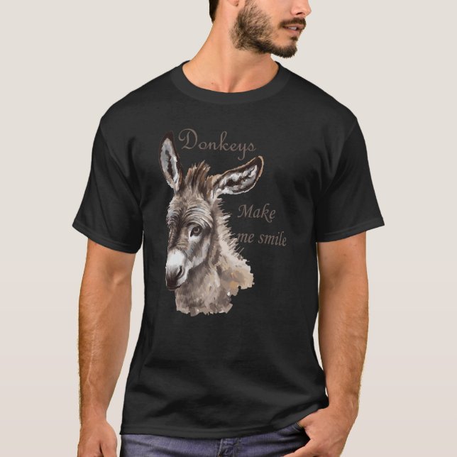 Camiseta Los burros me hacen sonreír a lo más pequeño de la (Anverso)