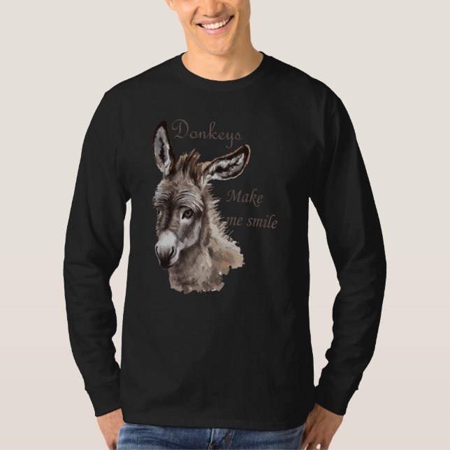 Camiseta Los burros me hacen sonreír a lo más pequeño de la (Anverso)