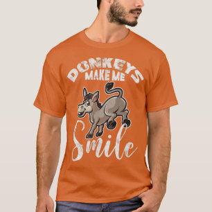 Camiseta Los burros me hacen sonreír a un granjero que ama 
