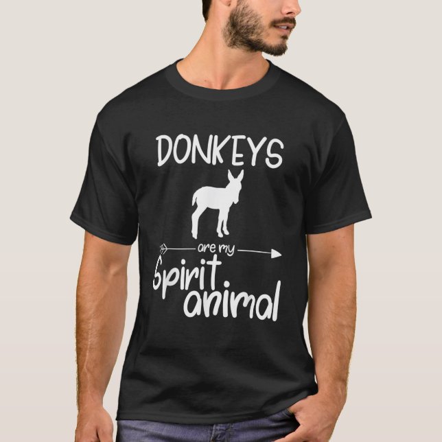 Camiseta Los burros son mi regalo espiritual animal para ho (Anverso)