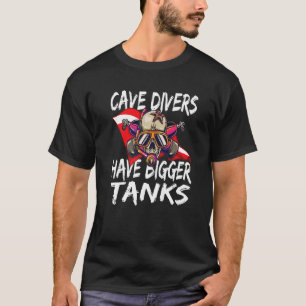 Camiseta Los buzos cueva tanques más grandes para buzos