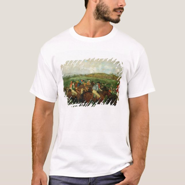 Camiseta Los caballeros de Edgar Degas el | compiten con, (Anverso)