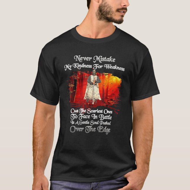 Camiseta Los Caballeros Templarios Nunca Molestan Mi Amabil (Anverso)