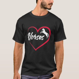 Camiseta Los caballos aman a los jinetes de caballos y jine