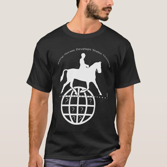 Camiseta Los caballos de montar a caballo desarrollan el (Anverso)