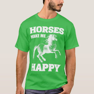 Camiseta Los caballos me hacen feliz familia de instructore