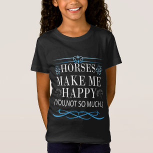 Camiseta Los Caballos Me Hacen Feliz Pero No Tantas Camiset