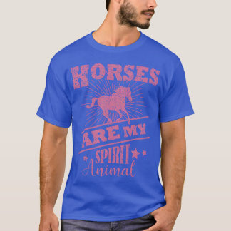 Camiseta Los Caballos Son Mi Espíritu Animal Regalo Ecuestr