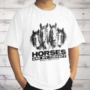 Camiseta Los Caballos Son Mis Entusiastas De Los Caballos D